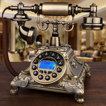 Antique telephone European retro old-fashioned rotary European and American pastoral home wireless card telephone landline