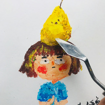 Potato fish) oil painting stick detail description aid) scraper Xiuli pen paper tape A3 cutting board White ink liquid