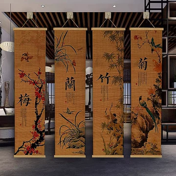 梅兰竹菊新中式挂画-梅兰竹菊新中式挂画促销价格、梅兰竹菊新中式挂画