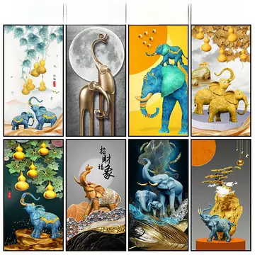 玄关壁画大象-玄关壁画大象促销价格、玄关壁画大象品牌- 淘宝