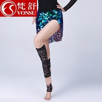 Fanshu 2021 summer new sequin belly dance costume beginner dance practice suit short skirt performance suit