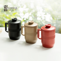 Lubao flagship store water cup mens tea cup Ceramic large capacity office agreeable cover cup Cup cup gift for making tea