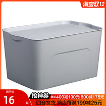 Alice Japanese storage box transparent plastic covered large storage box clothes toys Alice finishing box