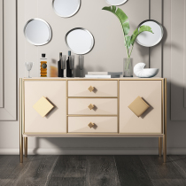 Light luxury wind entrance cabinet Post-modern high-end dining side cabinet drawer locker Designer decorative cabinet against the wall Nordic