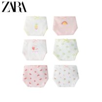 ZARA new childrens clothing girls six-piece suit fruit printing briefs 08501747620