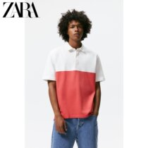 ZARA autumn new menswear color short sleeve cotton POLO T-shirt 00526300061