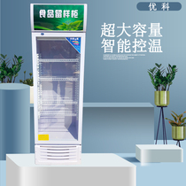 Food sample cabinet commercial small kindergarten canteen small refrigerator with lock double lock kitchen transparent display sample cabinet