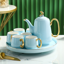 Light luxury ceramic water cup tea cup cup set home living room tea set water Kettle Teapot simple modern