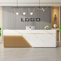 Light luxury cashier Hotel hotel reception desk Beauty salon Company front desk Barber shop bar counter Shop custom counter