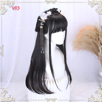 Ancient costume Hanfu wig One-piece modeling Ancient style bun lazy full headgear Ancient style wig handicapped wild hairstyle