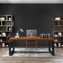 Nordic solid wood desktop computer desk log desk modern minimalist home bedroom desk study writing table