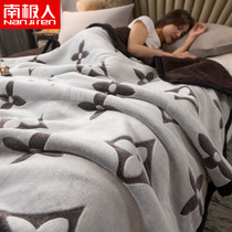 Coral velvet blanket quilt winter thickened lamb flannel blanket warm sheet bed blanket for single bed