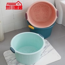 Bubble Foot Bucket Home Over Calf Plastic Washing Feet Basin Massage Thickening Foot Bath Foam Foot Basin Plastic Washing barrel