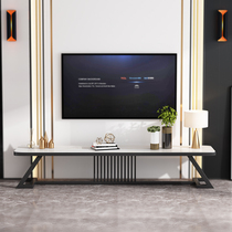 Rock panel TV cabinet coffee table combination modern simple small apartment simple Nordic light luxury living room minimalist TV cabinet