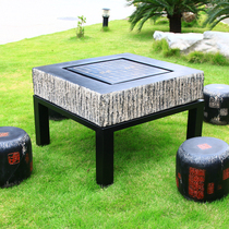 Stone Table Stone Bench Courtyard Garden Outdoor Outdoor Outdoor Leisure Imitation Ancient Go Chess Stone Sculpture to Game Chessboard Table table