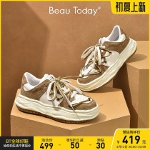 BeauToday Thick Sole Shoes Old Daddy Shoes Women Shoes Autumn Winter New Sports Casual Shoes Dissolution Shoes Heightening Tone tray