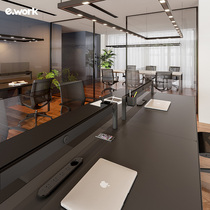 ework office staff table desk chair combination screen working position minimalist designer four-member furniture