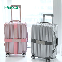 Luggage one-word strap consignment reinforcement belt fixing bag velcro packing belt widened thick suitcase binding belt