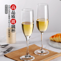 Crystal champagne goblet goblet European luxury high-end cocktail mug sparkling wine glass for personal purpose