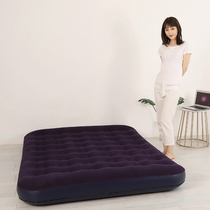  Jiajiayou air cushion bed Household double inflatable mattress single blue flocking mattress portable folding lunch break bed