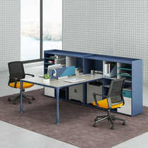 Staff office table and chair combination simple modern office work position 2 4 6 people Single Financial Desk