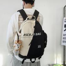 Book bag male high school students junior high school students ins cool simple Japanese new college students summer backpack female backpack