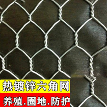 Galvanized barbed wire fence fence mesh steel wire mesh isolation mesh decoration hexagonal mesh breeding circle cattle sheep and pigs protective mesh