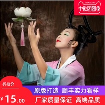 Childrens Classical Dance Out of the Girls Chinese Dance Ghost Ghost Fan Dancing to Walk Raw Lotus Performance Costumes
