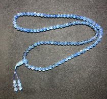 Original sea blue treasure bracelet 108 beads rosary necklace men and women blue crystal multi-Circle Bracelet sweater chain