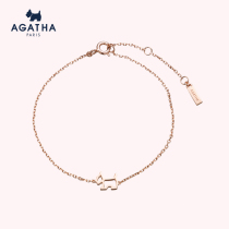AGATHA 瑷jasa hollow puppy bracelet in female jewelry bracelet delicate