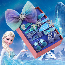 Frozen Hair Card Gift Box Set Aisha Princess Headwear Bow Hair Decoration Childrens Magic Wands Aisha Toys