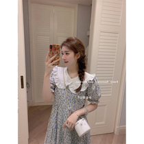 French dress female summer 2021 New Girl sweet first love gentle baby collar bubble sleeve fairy flower dress