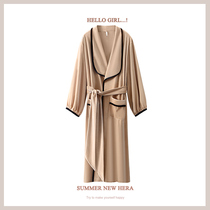 New Sleepwear Woman Winter Gold Velvet Day Ensemble Design Sensation Bathrobe Fashion Flipped long sleeves Home Clothing Spring Autumn Morning Gown