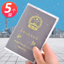 5 passports package passport protective cover passport holder transparent waterproof travel abroad pass certificate set passport shell