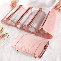 Detachable makeup bag portable large capacity Four-in-one carry-on travel female wash-up Packing Supplies Cashier Bag