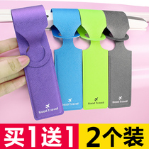 Creative one-piece luggage listing check-in boarding pass PU luggage tag suitcase tag travel abroad standing