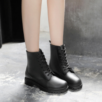 Rain Mu Martin rain boots fashion models wear rain shoes women couples short tube water shoes waterproof middle tube rubber shoes non-slip overshoes