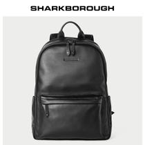 Mens backpack Shoulder bag Mens leather lightweight travel bag Business leisure computer bag Fashion trend Cowhide school bag