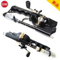 Guangwei portable folding one fish pole small sea pole carbon mini Luya travel Pole set short fishing gear