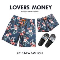 Couples stretch quick-dry loose beach pants men and women honeymoon seaside vacation can get water shorts hot spring swimming pants