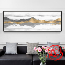 New Chinese living room decoration painting large size landscape scenery light luxury modern simple Jinshan painting oil painting Chinese style