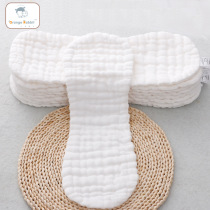 Baby diapers Cotton yarn cloth washable diapers Newborn 12 layers peanut type diapers Baby cotton meson cloth washable