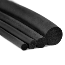 Qisen car window abnormal noise O-shaped cylindrical waterproof 0-shaped dust plug gap insert solid sponge rubber sealing strip