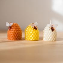 Han beeswax candle odorless smoke-free environmentally friendly safety retro creative mini decoration ornaments