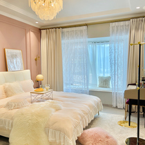 Chenille ins Wind curtain bedroom girl 2021 new living room modern simple light luxury Japanese custom