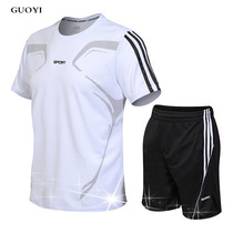 Sports suit short set spring and summer quick-drying basketball running gym football equipment training clothes mens new T