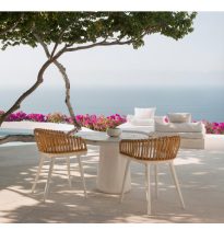 Yidahuan Nordic minimalist modern designer Minjuku Handcrafted vine Economy Type of outdoor GRP Restaurant dining chair