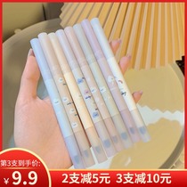Flortte Floria Matte Lip Pen Double-headed Lip Liner Cream Portable Lipstick C01C04 Long-lasting 06 C07C05