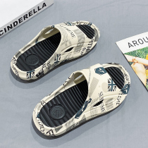 Slippers Man Tide 2022 Summer New lovers Ins Fry Street Outside Wearing Cool Drag Home Bathroom Bath anti-slip sandals