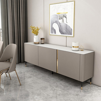 Rock board countertop sideboard 35cm deep designer modern simple Italian light luxury large apartment living room tea cabinet